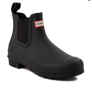 Womens Hunter Original Chelsea Rain Boot - Black